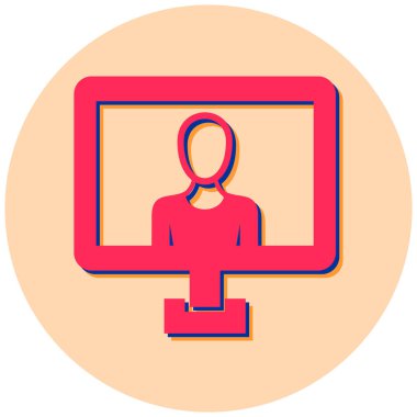 Çevrimiçi iletişimin vektör illüstrasyonu