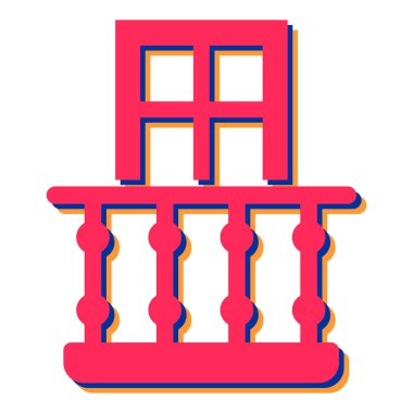 Modern yapı simgesinin vektör illüstrasyonu