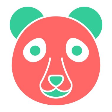 Ayı simgesi, vektör illüstrasyonu