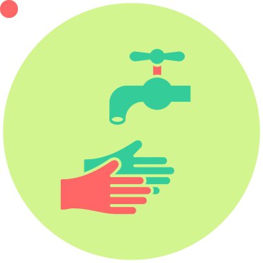 El yıkama. Vektör illüstrasyonu