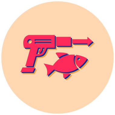 zıpkın simgesi, basit tasarım vektör çizimi