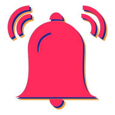 Çan simgesi vektör illüstrasyonu