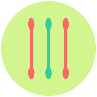 Cotton Buds simgesinin vektör illüstrasyonu