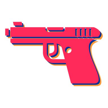 Bir silah simgesinin vektör illüstrasyonu