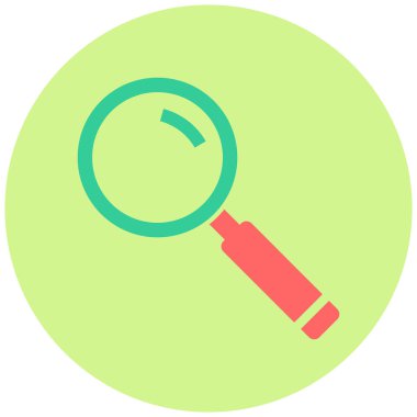 Büyütme cam vektör simgesi modern basit illüstrasyon