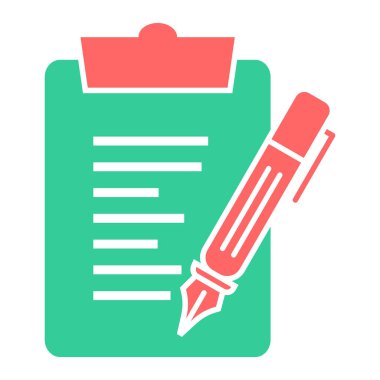 Belge. Web simgesi basit illüstrasyon