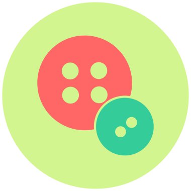 Düğmeler. Web simgesi basit illüstrasyon