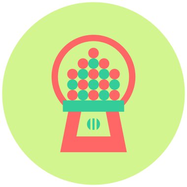 Gum Ball Machine simgesinin vektör çizimi