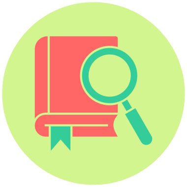 sözlük. Web simgesi basit illüstrasyon