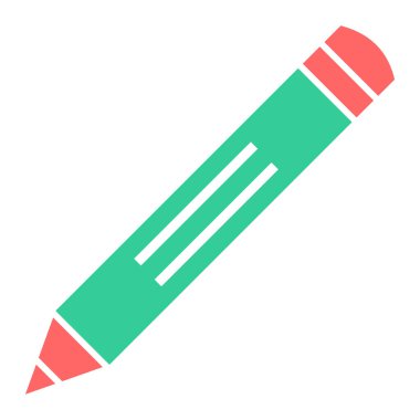 Kalem. Web simgesi basit illüstrasyon