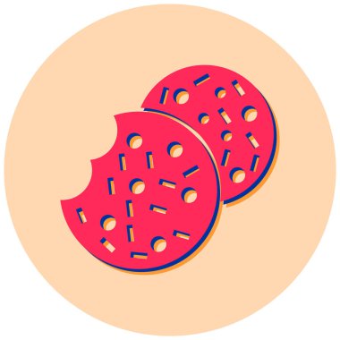 pizza. Web simgesi basit illüstrasyon