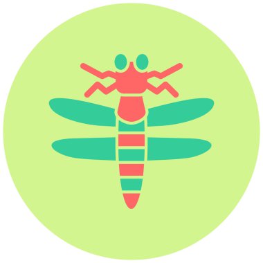 hata vektörü glyph düz simgesi