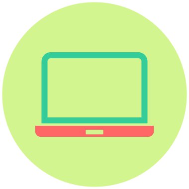 Bilgisayar. Web simgesi basit illüstrasyon