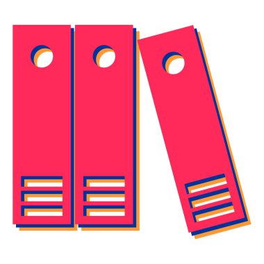 Ofis dizinlerinin vektör illüstrasyonu