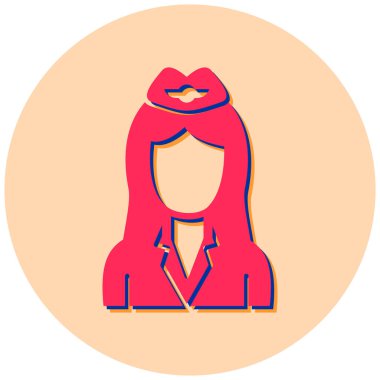 avatar. Web simgesi basit illüstrasyon