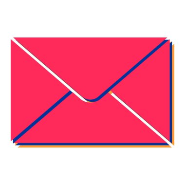 zarf e- posta simgesi vektör illüstrasyon grafik tasarımı