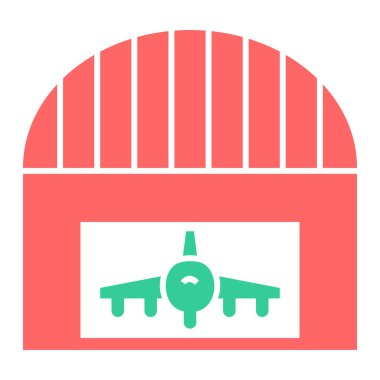 Modern yapı simgesinin vektör illüstrasyonu