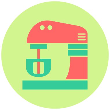 Karıştırıcı. Web simgesi basit illüstrasyon