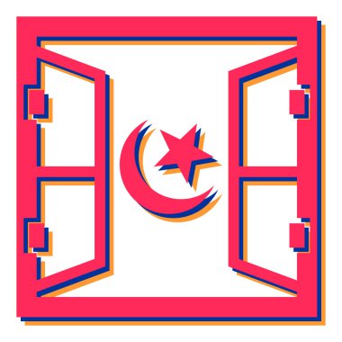 Ramazan Kareem, İslami kutlama, vektör illüstrasyonu