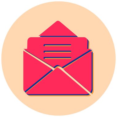 E- posta simgesi vektör illüstrasyonu