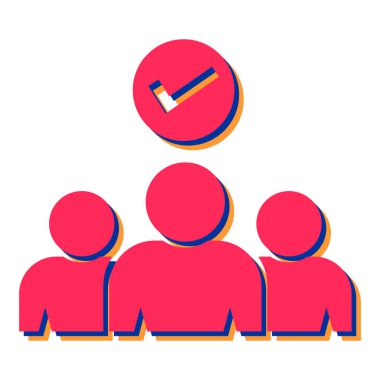 Konuşma balonu vektör illüstrasyon tasarımına sahip insanlardan oluşan bir ekip