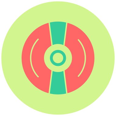 CD mi? Web simgesi basit illüstrasyon