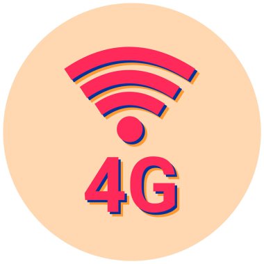 4G wifi. web icon simple illustration