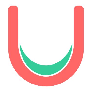 Bir mıknatıs simgesinin vektör çizimi