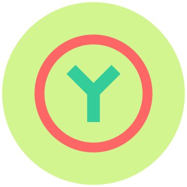 Yol tabelası. Web simgesi basit illüstrasyon