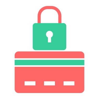 Kilit. Web simgesi basit illüstrasyon