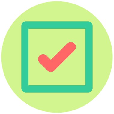 Çek Kutusu. Basit illüstrasyon