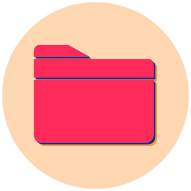 Dosya. Web simgesi basit illüstrasyon