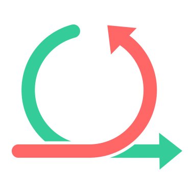 ok simgesi vektör illüstrasyonu