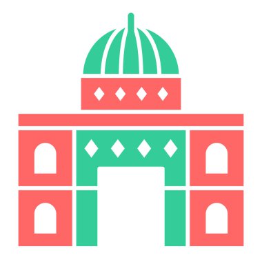 Kiliseye. Web simgesi basit illüstrasyon