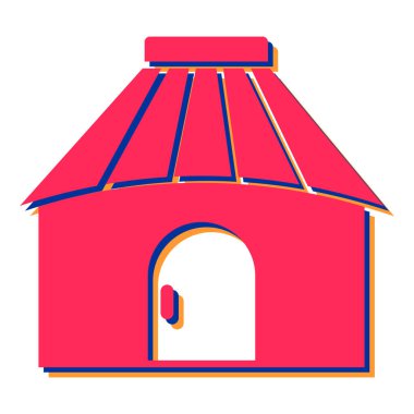 Çatı simgesinin vektör illüstrasyonu