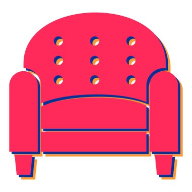 kanepe ikonu vektör illüstrasyonu