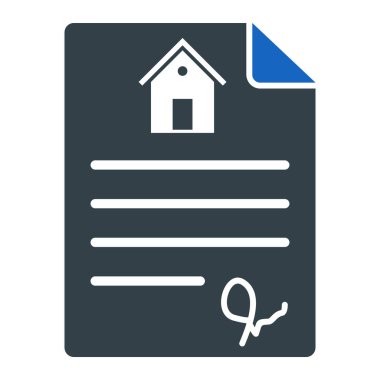 Sözleşme. Web simgesi basit illüstrasyon