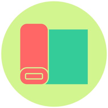 Kumaş modern simgesinin vektör illüstrasyonu 