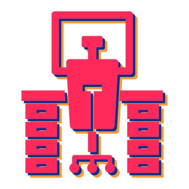 Ofis ve oda ikonunun vektör çizimi. Mobilya seti ve web için ev malzemesi sembolü.