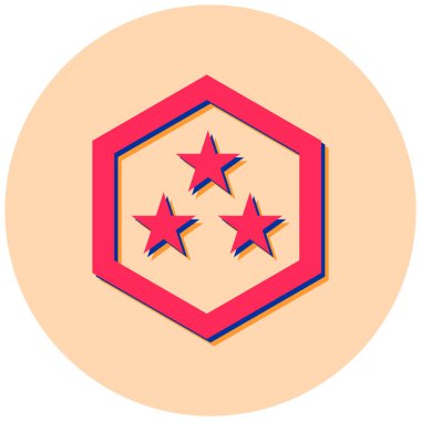 Yıldız. Web simgesi basit illüstrasyon