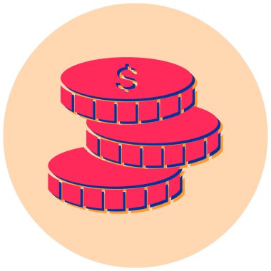 Bozukluklar. Web simgesi basit illüstrasyon