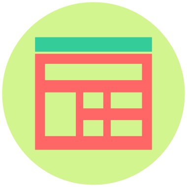 Düzen simgesinin vektör illüstrasyonu