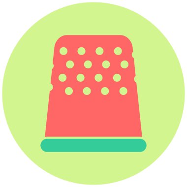 Yüksük modern simgenin vektör illüstrasyonu 