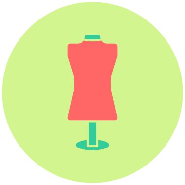 Manken modern simgesinin vektör illüstrasyonu 