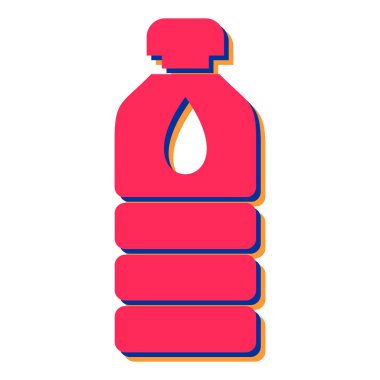 Yağ şişesi ikonu. Beyaz arkaplanda izole edilmiş web tasarımı için gaz yakıcı vektör simgelerinin basit gösterimi