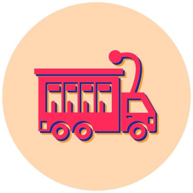 Okul otobüsü. Basit tasarım