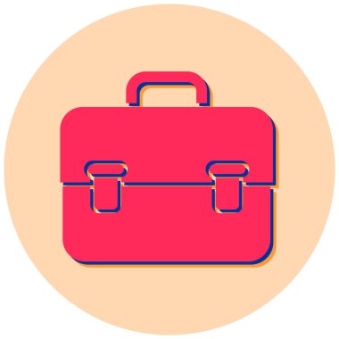 Çanta. Web simgesi basit illüstrasyon