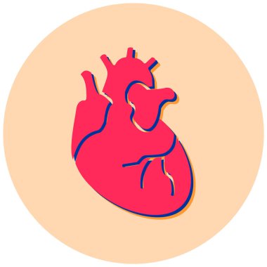 Ciğerler. Web simgesi basit illüstrasyon