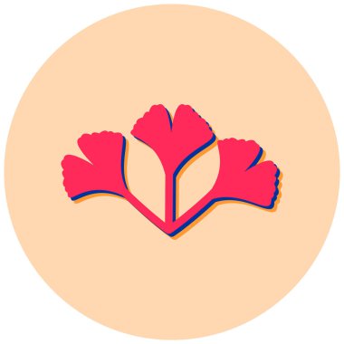 Çiçek. Web simgesi basit illüstrasyon