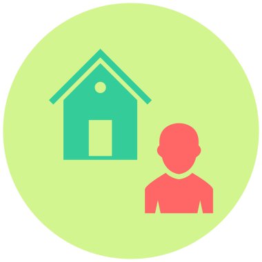 Ajan modern simgesinin vektör illüstrasyonu 